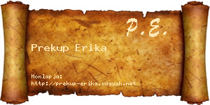 Prekup Erika névjegykártya